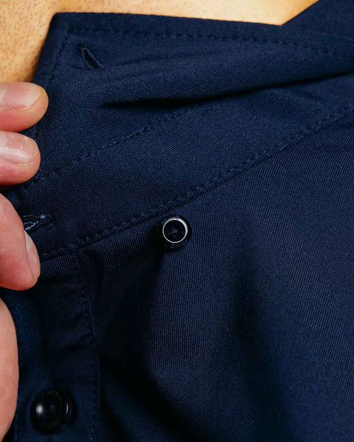 Navy Cursive Classic Polo