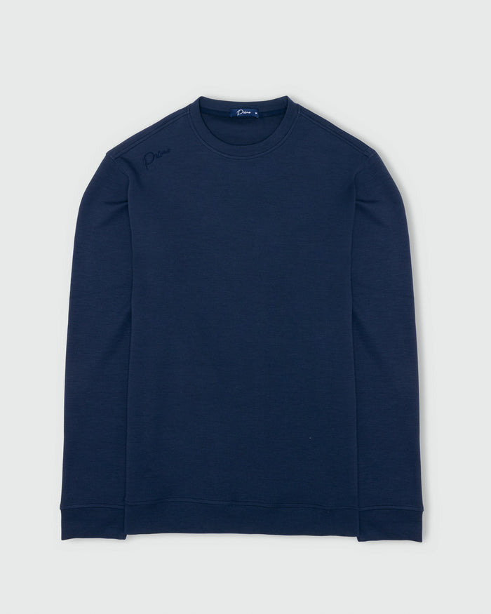 Navy Cursive CoreSoft Crew