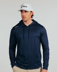 Navy Cursive Golf Hoodie