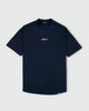 Navy Mock Neck Tee