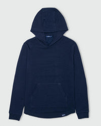 Navy Cursive Waffle Hoodie