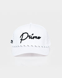 White Cursive Hat