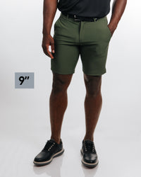 Men's Olive Golf Shorts