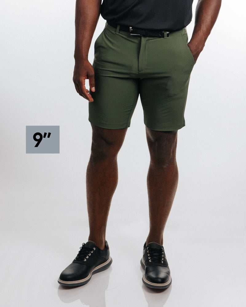 Men's Olive Golf Shorts