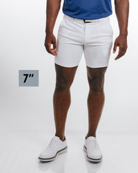 Men's White Golf Shorts
