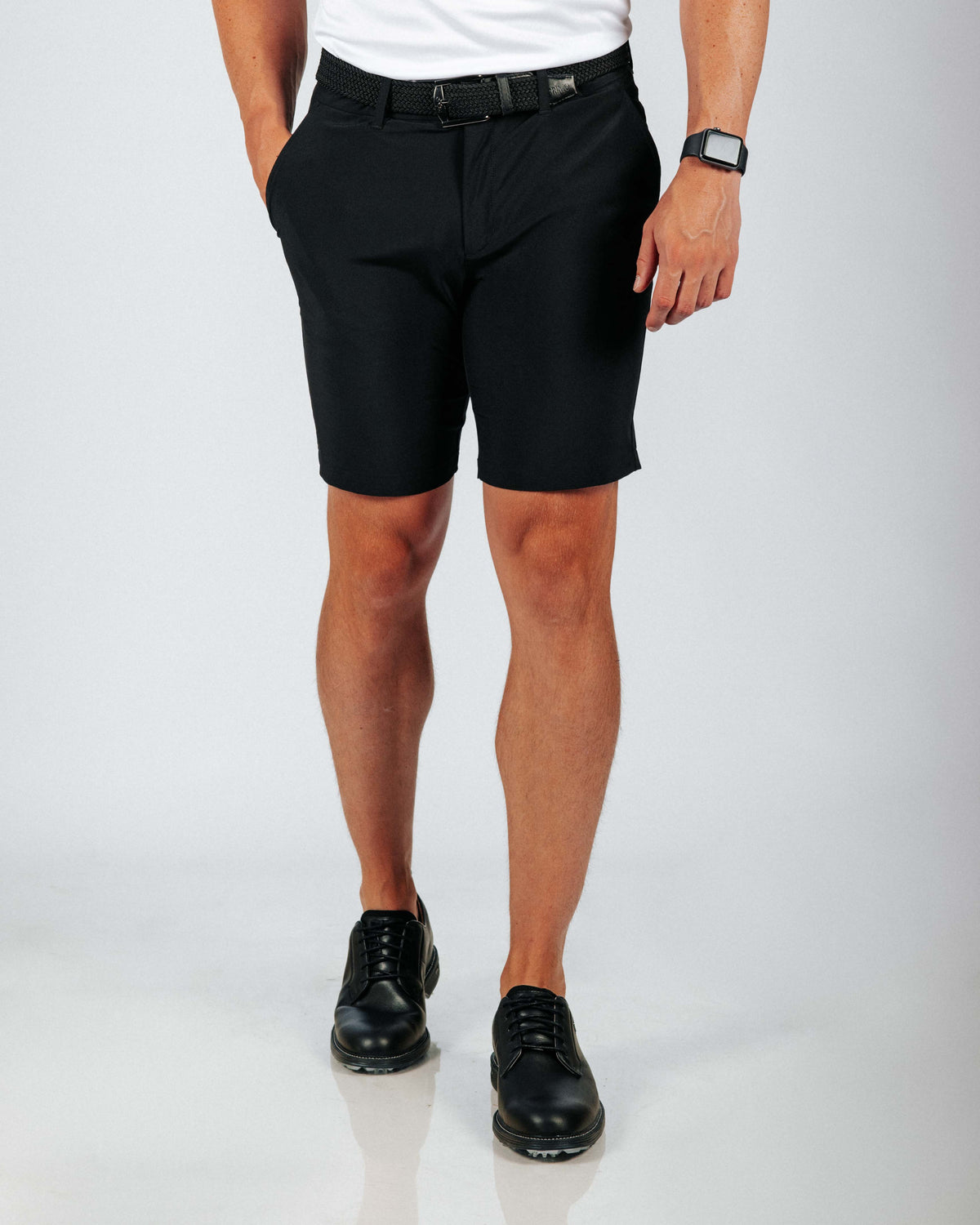 Men's Black Golf Shorts