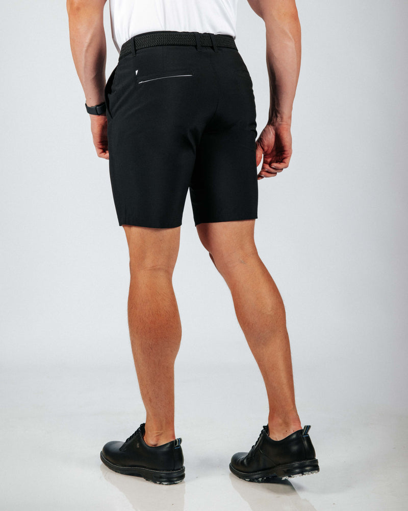 Men's Black Golf Shorts