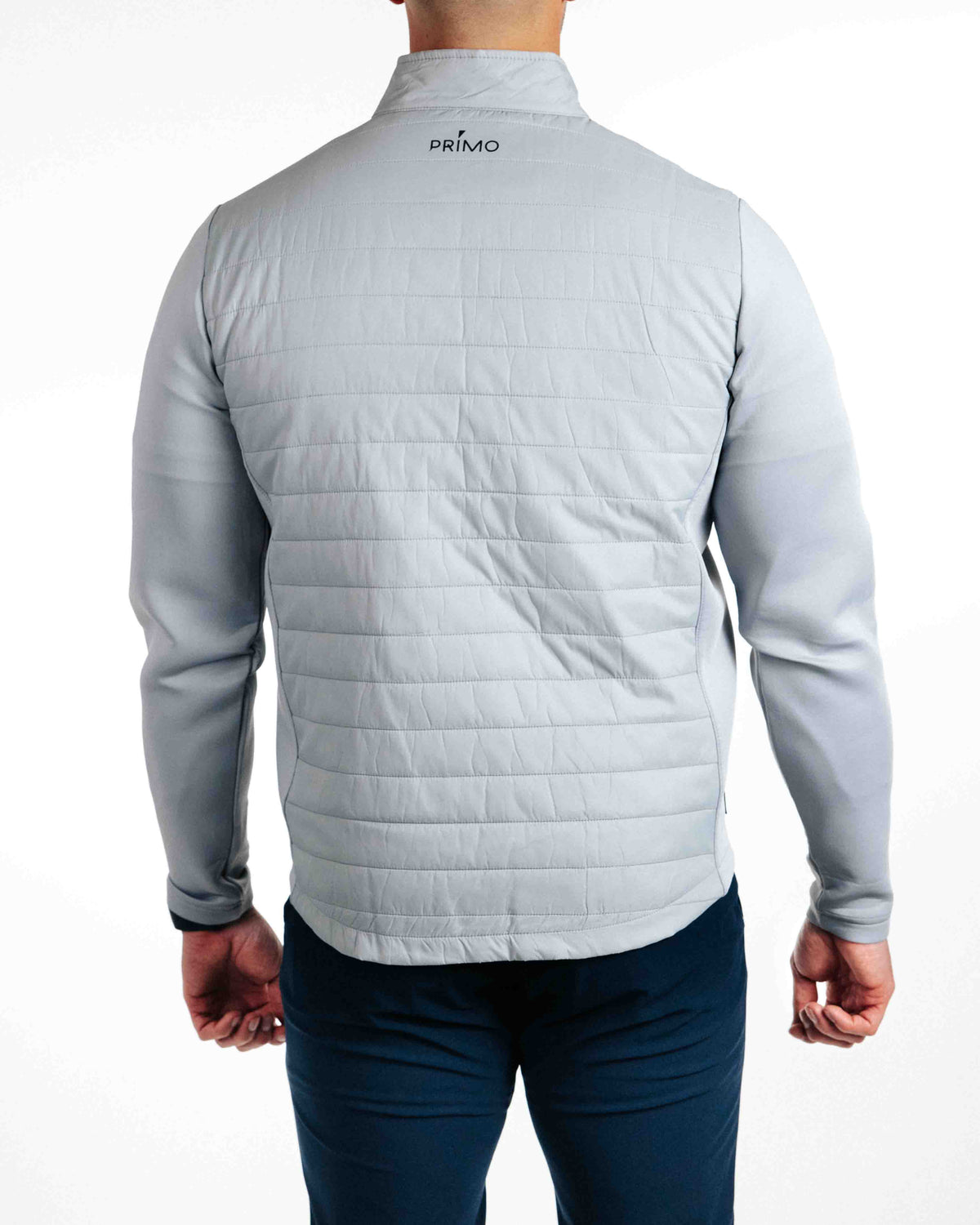 Primo Golf Light Gray Hybrid Jacket Back