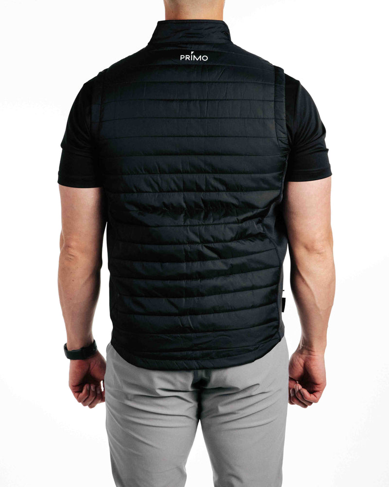 The Primo Golf Black Vest back