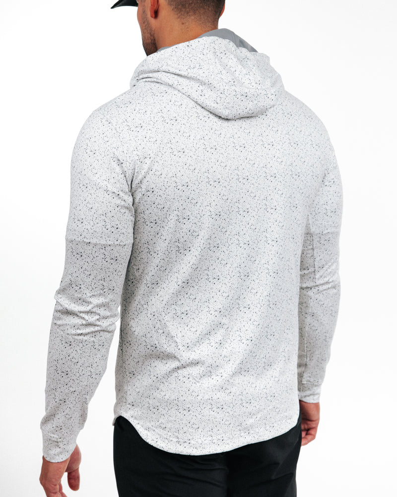 Speckled White Golf Hoodie