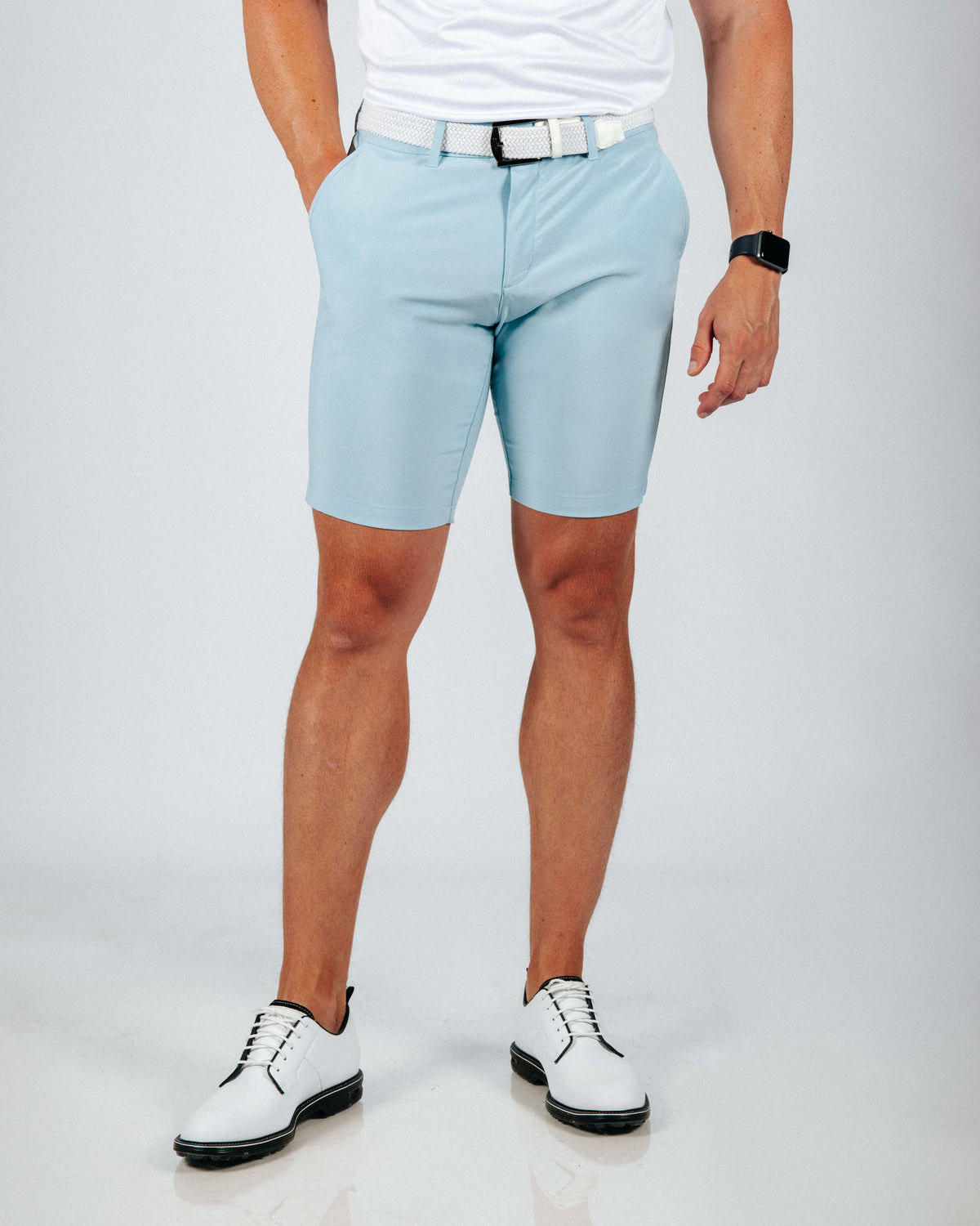 Men's Light Blue Golf Shorts