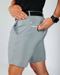 Men's Light Gray Golf Shorts