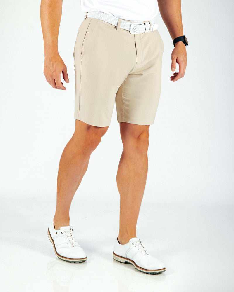 Men's Light Khaki Golf Shorts