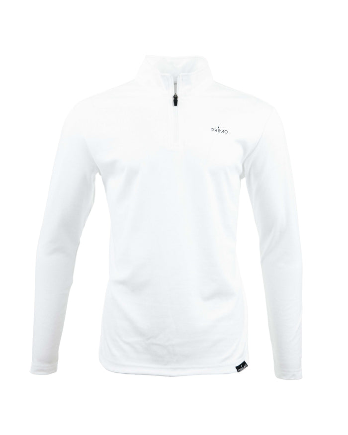 White Classic Quarter Zip