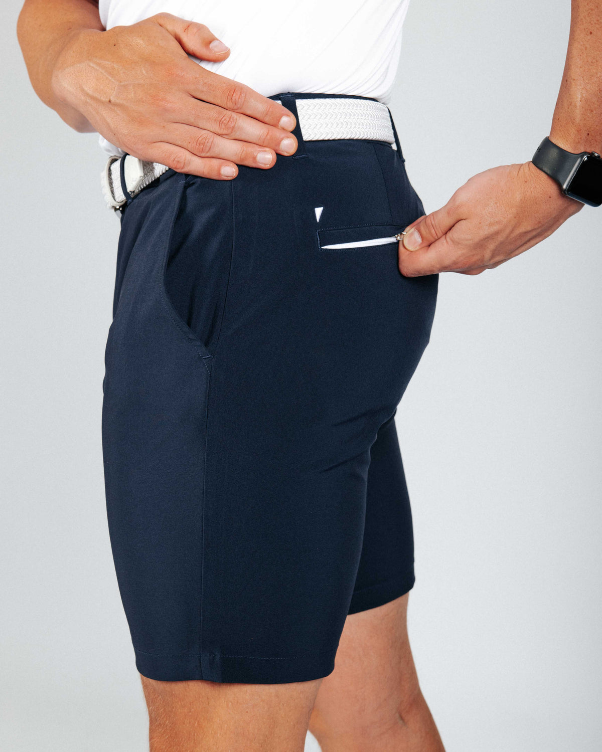 Men's Navy Blue Golf Shorts