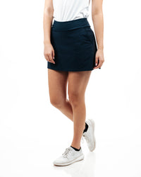 Women's Navy Ruffle Skirt