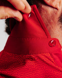 Red Maze Classic Polo