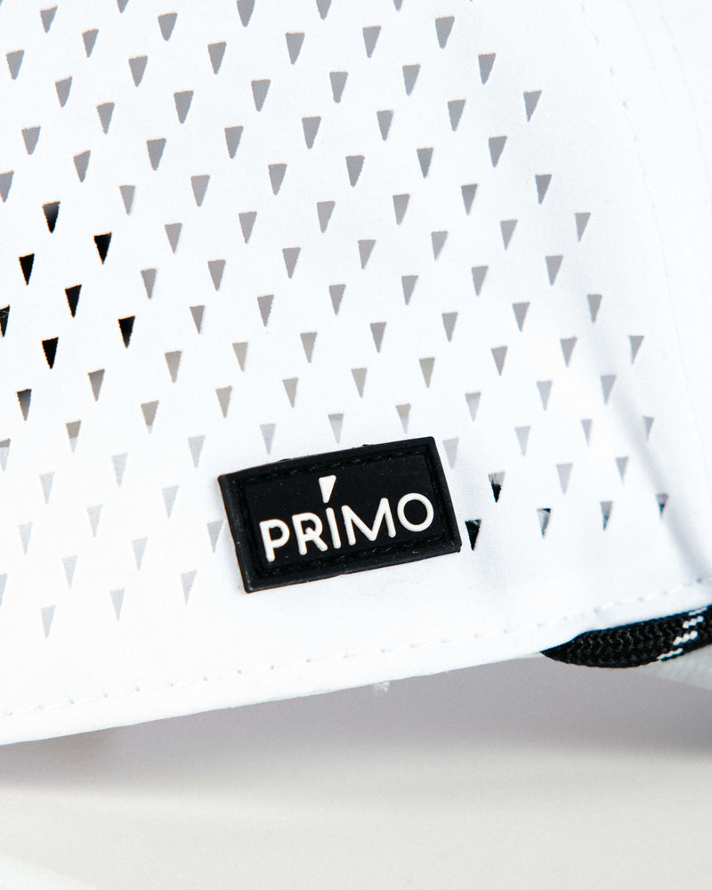 White Serif Two Tone Hat
