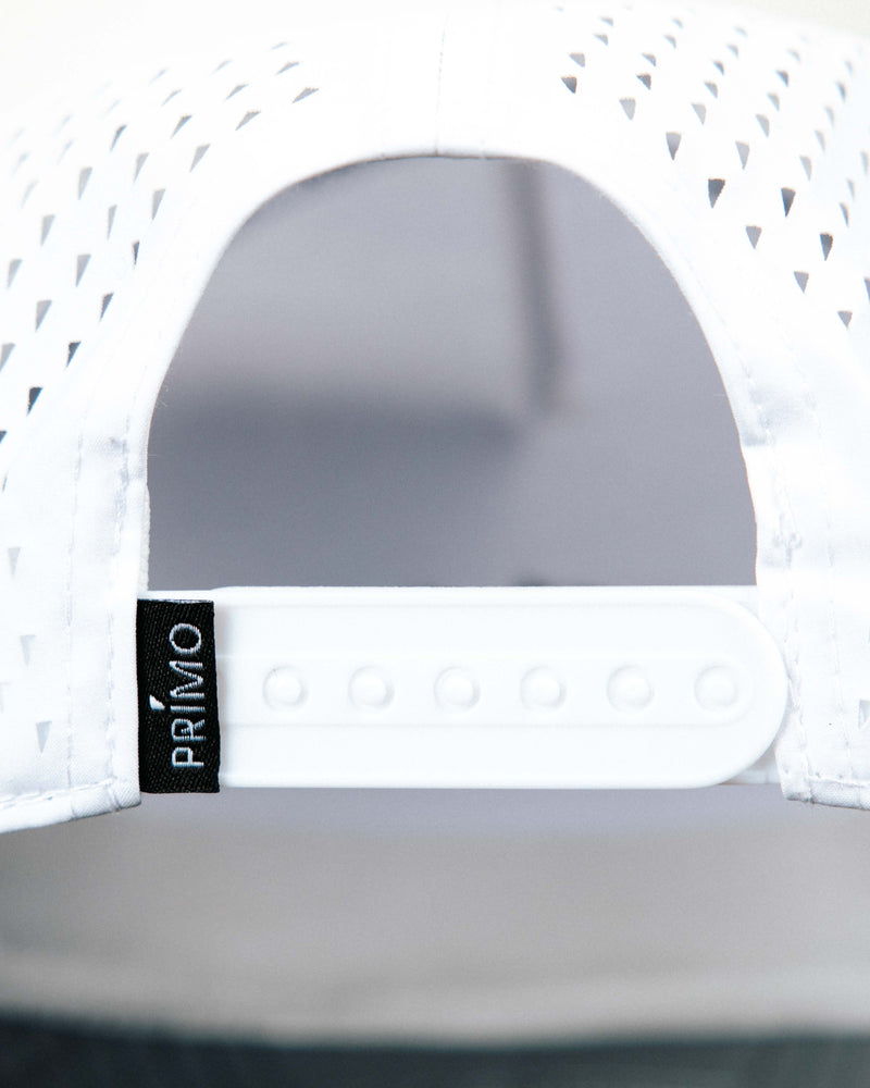 White Serif Two Tone Hat