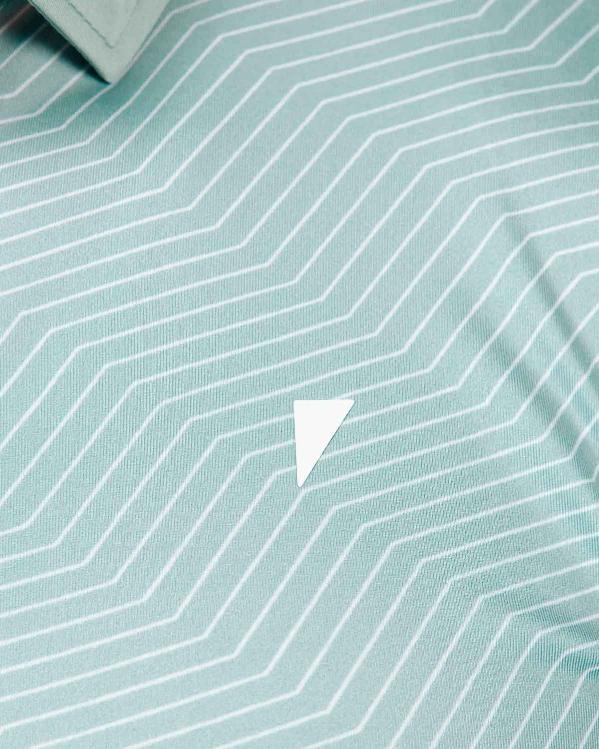 Teal Chevron Classic Polo