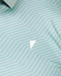 Teal Chevron Classic Polo