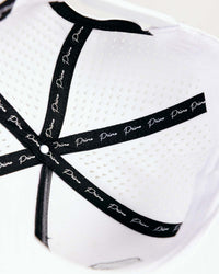 White 3D Cursive Hat