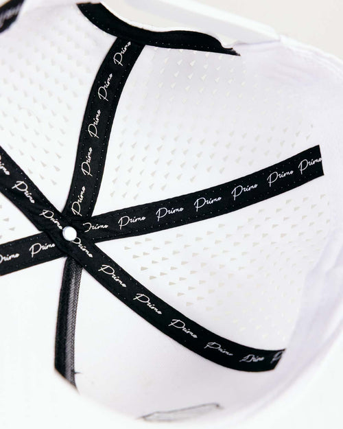 White 3D Cursive Hat