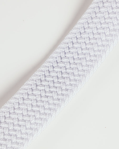 White Pro Braided Belt