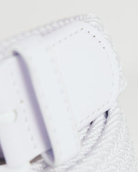 White Pro Braided Belt