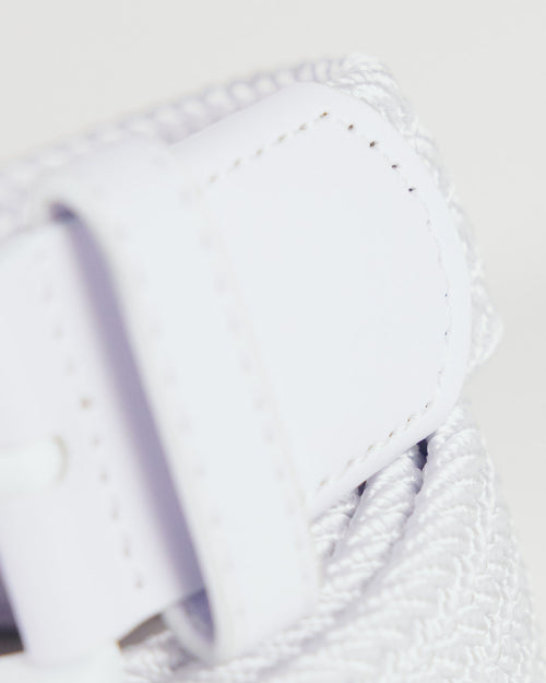 White Pro Braided Belt