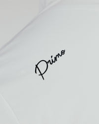 White Cursive Classic Polo