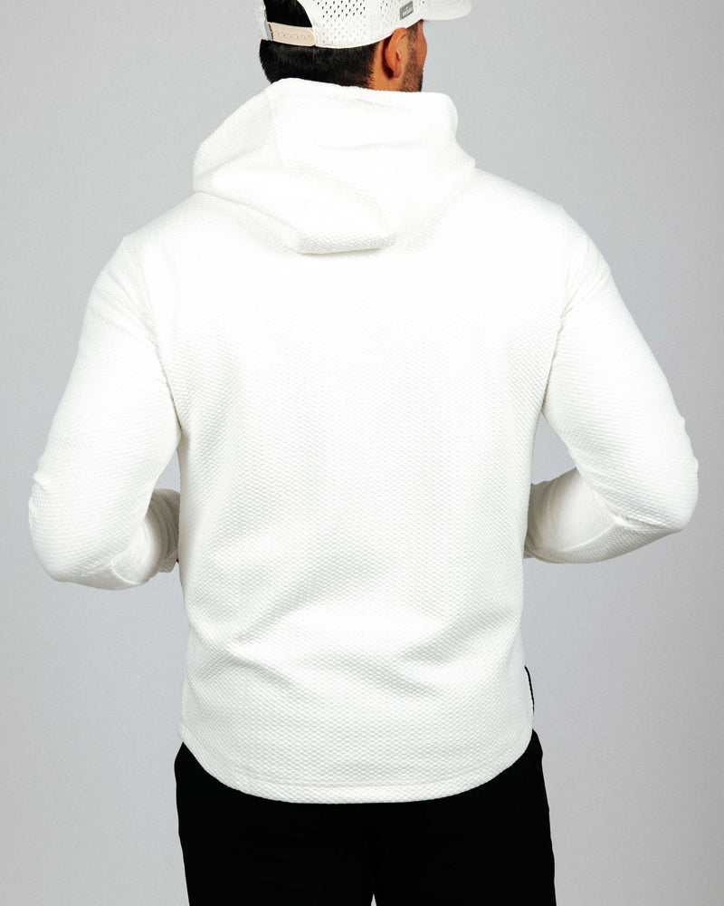 White GH Waffle Hoodie