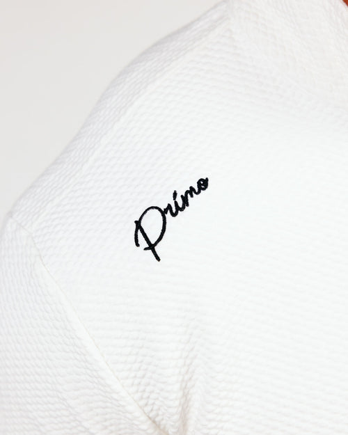 White Waffle Quarter Zip