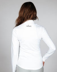 Women's White Quarterzip