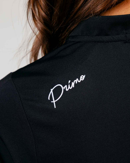 Women's Black Cursive Blade Polo