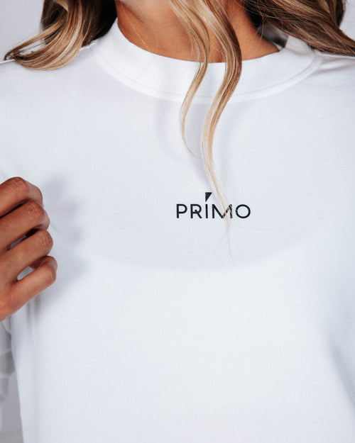 Women's White Crew Neck