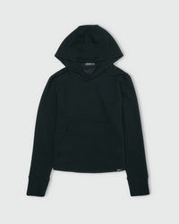 Women's Black Waffle Hoodie
