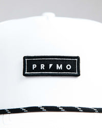 White Woven Patch Hat