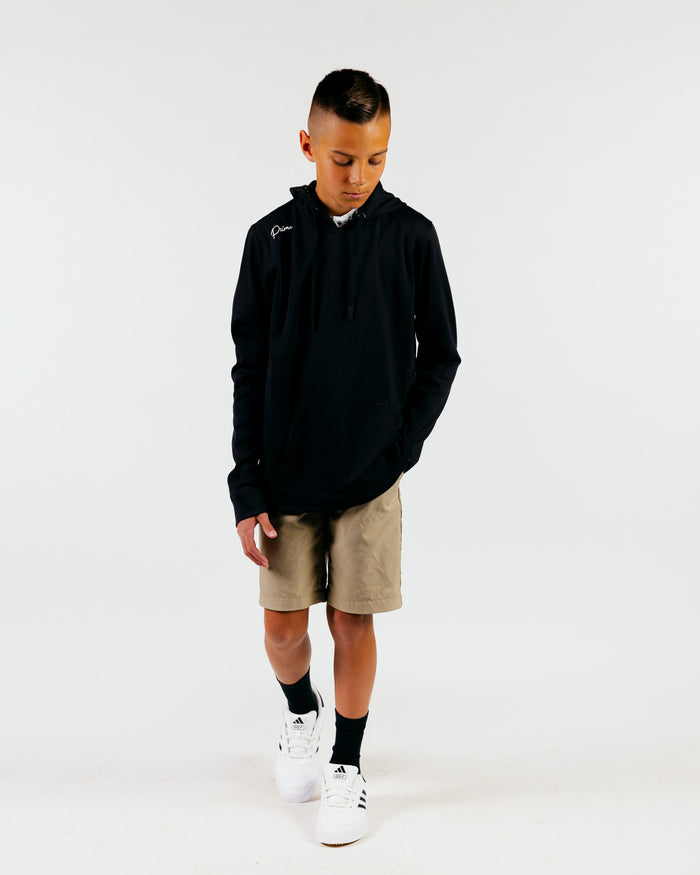 Youth Black Cursive Golf Hoodie